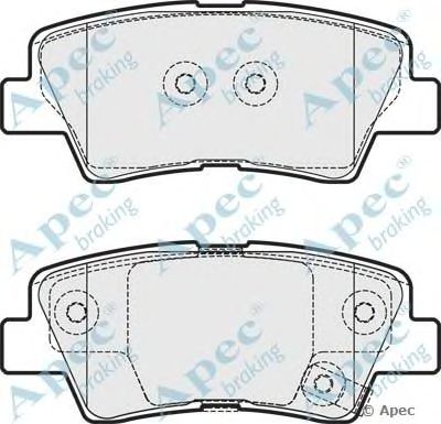 APEC BRAKING pad1764 -  Комплект тормозных колодок, дисковый тормоз